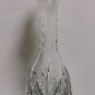 Beautiful Vintage Decanter Bohemian Czech Clear Cut Crystal Glass Carafe