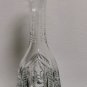 Beautiful Vintage Decanter Bohemian Czech Clear Cut Crystal Glass Carafe