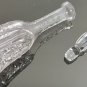 Beautiful Vintage Decanter Bohemian Czech Clear Cut Crystal Glass Carafe