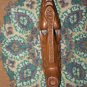 Vintage Hand Carved Teak Wood Mask Wooden Art Signed by Master Very Nice 13"