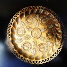 Old Antique Copper Hammered Passover Tray Plate Jerusalem Israel Palestine Rare
