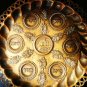 Old Antique Copper Hammered Passover Tray Plate Jerusalem Israel Palestine Rare