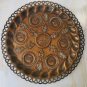 Old Antique Copper Hammered Passover Tray Plate Jerusalem Israel Palestine Rare