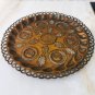 Old Antique Copper Hammered Passover Tray Plate Jerusalem Israel Palestine Rare