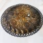 Old Antique Copper Hammered Passover Tray Plate Jerusalem Israel Palestine Rare