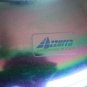 Vintage Azzurra Murano Hand Made in Italy Carnival Iridescent Rainbow Glass Vase