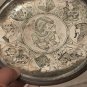 Old Antique Etched Brass Egypt Collector Plate Middle Eastern Art Wall Hanging