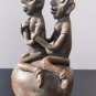 Artefact Pre-Columbian Male and Female Sitting on the Ball Jar Figurine Peru Rar