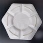 Vintage Porcelain Ceramic Hexagonal Passover Tray Plate Made in Italy Judaica