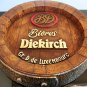 BD Bieres Diekirch Luxembourg Wall Hanging Home Bar Decor Barrel Shaped 16" Rare