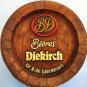 BD Bieres Diekirch Luxembourg Wall Hanging Home Bar Decor Barrel Shaped 16" Rare