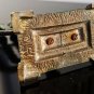 Vintage Small Brass Enamel 7Arms Hanukkah Menorah Israel Jerusalem Holy Land