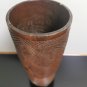 Antique Hand Carved Wooden Kuba Palm Wine Large Goblet Cup Congo Africa