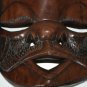 Hard and Heavy African Ebony Wood Mask Hand Carved Wooden Art Decor Excellent