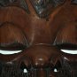 Hard and Heavy African Ebony Wood Mask Hand Carved Wooden Art Decor Excellent