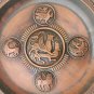 Vintage 70 Soviet USSR Copper Wall Tray Plaque Dmitrievsky Cathedral in Vladimir