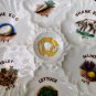 Made in Israel by Eckstein Porcelain Passover Tray Plate Judaica Holy Land Rare