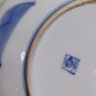 Antique Handpainted Blue Gold Chinese / Japanese Porcelain Pottery  Bowl Plate