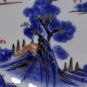 Antique Handpainted Blue Gold Chinese / Japanese Porcelain Pottery  Bowl Plate
