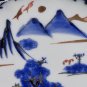 Antique Handpainted Blue Gold Chinese / Japanese Porcelain Pottery  Bowl Plate