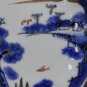 Antique Handpainted Blue Gold Chinese / Japanese Porcelain Pottery  Bowl Plate