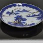 Antique Handpainted Blue Gold Chinese / Japanese Porcelain Pottery  Bowl Plate