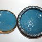 Old Vintage Large Round Cloisonne Lidded Bowl Floral Pattern Excellent Cond 7"