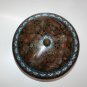 Old Vintage Large Round Cloisonne Lidded Bowl Floral Pattern Excellent Cond 7"