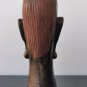 Hard and Heavy Ebony Wood Carved African Tribal Figure Bust Statue Head Maasai