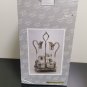 Novel Collection Paldinox Glass Cruet Set With Stand Oil Vinegar Salt And Pepper