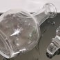 Awesome Vintage Floral and Foliage Etched Clear Glass Decanter France Original