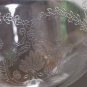 Awesome Vintage Floral and Foliage Etched Clear Glass Decanter France Original