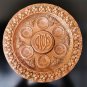 Old Antique Passover Copper Tray Plate Judaica Jerusalem Israel Holy Land