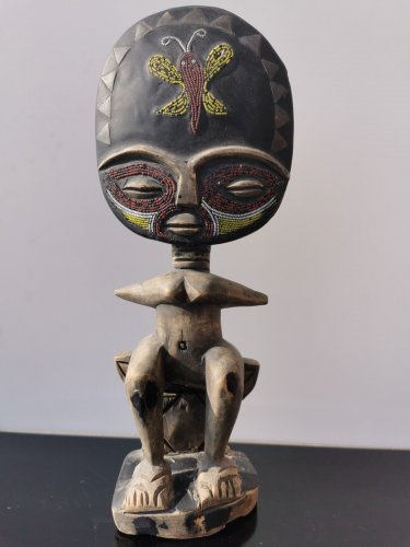 Ethnic African Tribal Primitive Akuaba Doll Ivory Coast IGBO Tribe Ghana