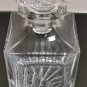 Vintage Square Edinburgh Clear Crystal  Glass Cut Decanter