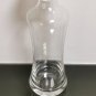 Vintage Clear Crystal Glass Large Stopper Wine Decanter from Belgium