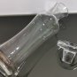 Vintage Clear Crystal Glass Large Stopper Wine Decanter from Belgium