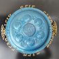 Vintage Brass Bronze Enamel Passover Tray Plate Jerusalem Israel Pesah Excellent