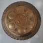 Antique Brass Copper Enamel Round Passover Tray Plate Jerusalem Israel