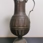 Old Antique Copper Pitcher Jug with Decorative Brass Handle Middle East 32cm