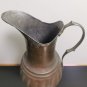 Old Antique Copper Pitcher Jug with Decorative Brass Handle Middle East 32cm