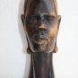 Hand Carved Wooden Old African Tribal Female Head Figurine Sculpture 22cm Decor