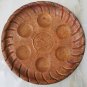 Antique Hand Hammered Passover Copper Tray Plate Judaica Jerusalem Palestine