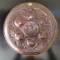 Old Vintage Brass Copper Passover Tray Plate Judaica Jerusalem Wall Hanging