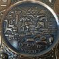Old Vintage Brass Copper Passover Tray Plate Judaica Jerusalem Wall Hanging
