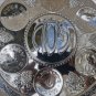 Vintage Silver Plated Passover Tray Plate Judaica Jerusalem Holy Land