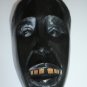 Old Vintage Black African Man with White Teeth Wooden Mask Tribal Primitive Art