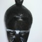 Old Vintage Black African Man with White Teeth Wooden Mask Tribal Primitive Art
