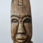 Antique Hand Carved Moai Alien African Warrior Figurine Sculpture Wooden Art 14"
