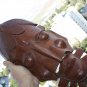 Hard and Heavy Wood Mask Hand Carved Wooden Art Collector Home Decor Excellent